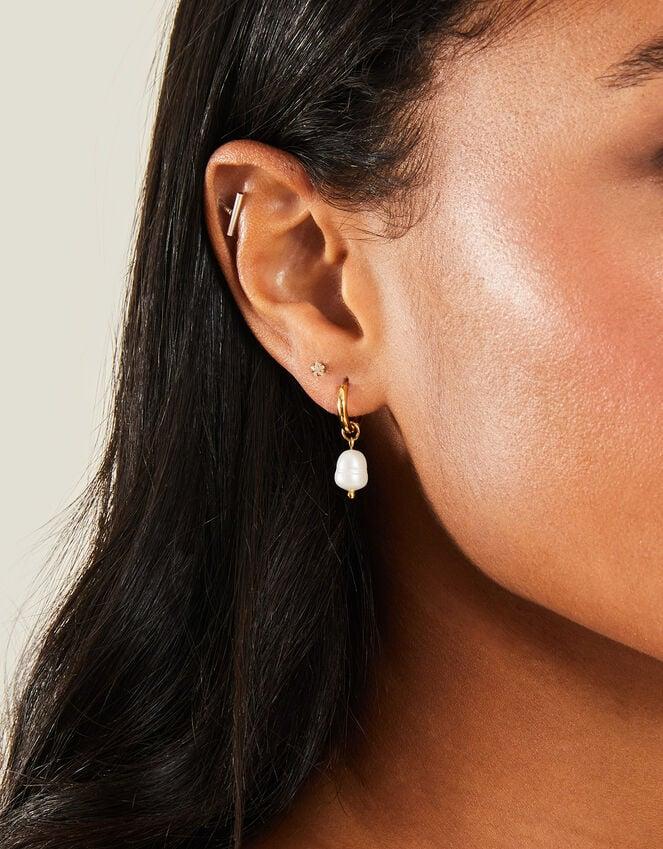 Accessorize 3-Pack Stainless Steel Pearl Earrings