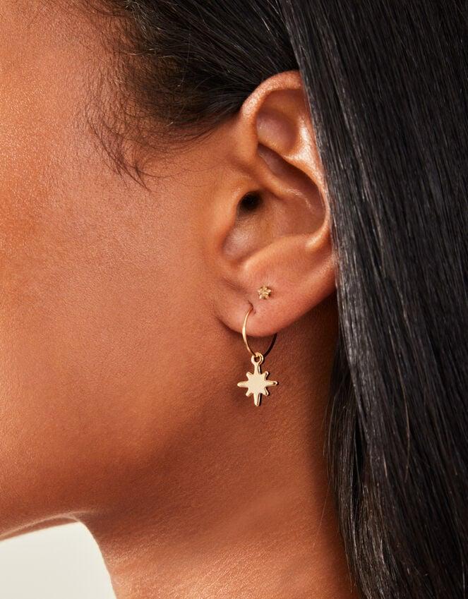 Accessorize 3-Pack Starburst Hoop Earrings