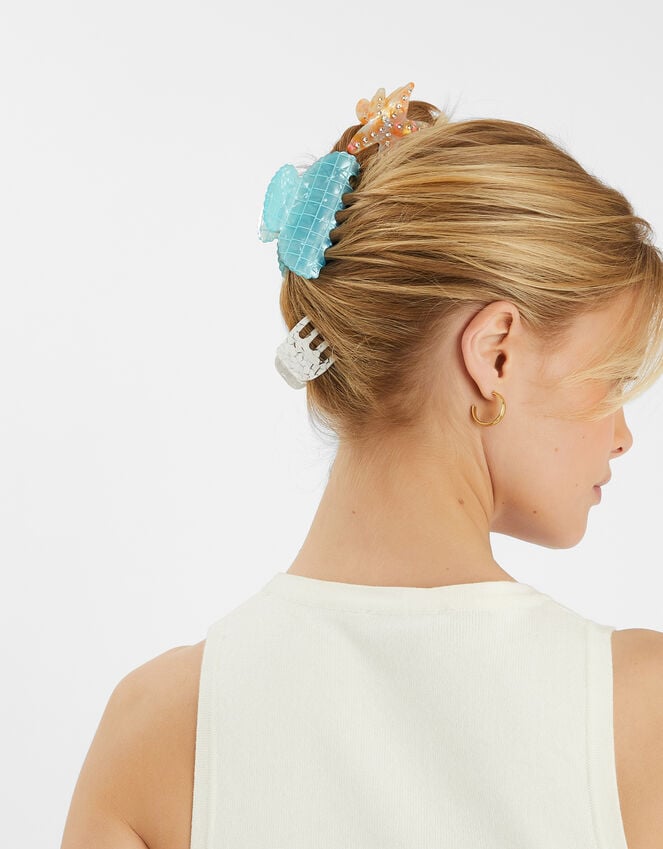 Accessorize 3-Pack Starfish Claw Clips