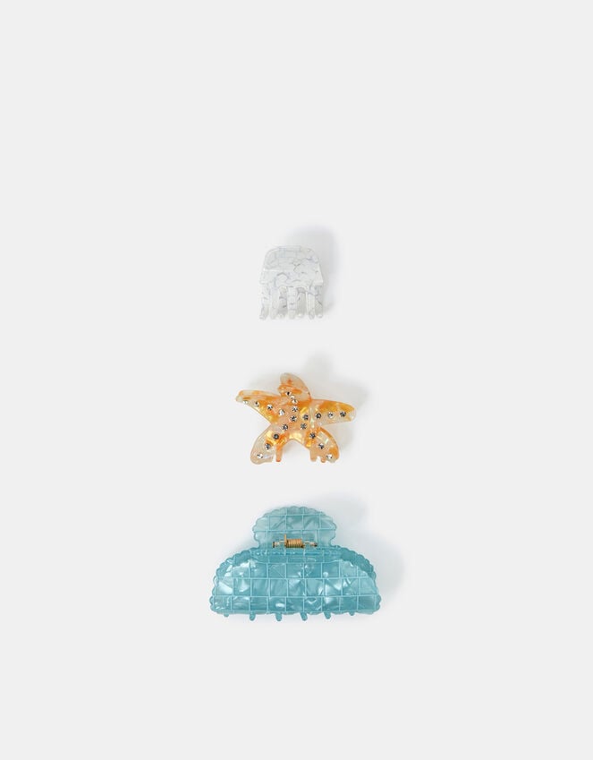 accessorize 3-Pack Starfish Claw Clips