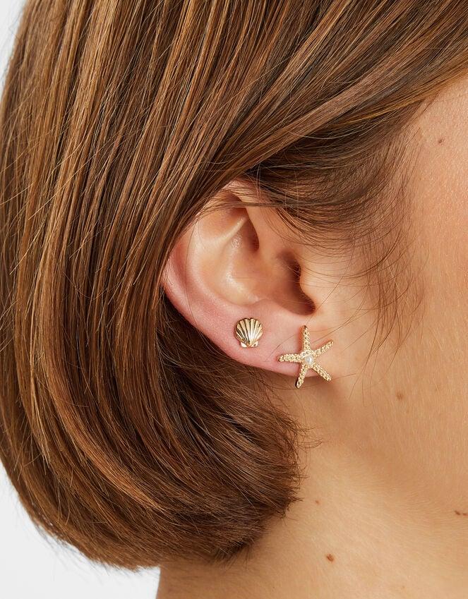Accessorize 3-Pack Starfish Stud Earrings