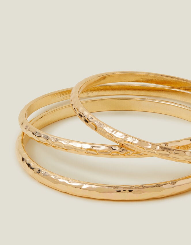 accessorize 3-Pack Textured Bangles