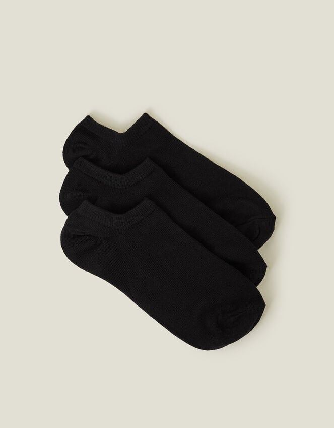 accessorize 3-Pack Trainer Socks Black