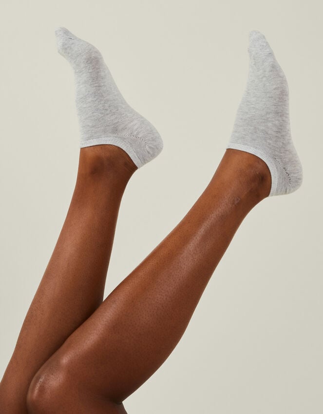 Accessorize 3-Pack Trainer Socks Grey