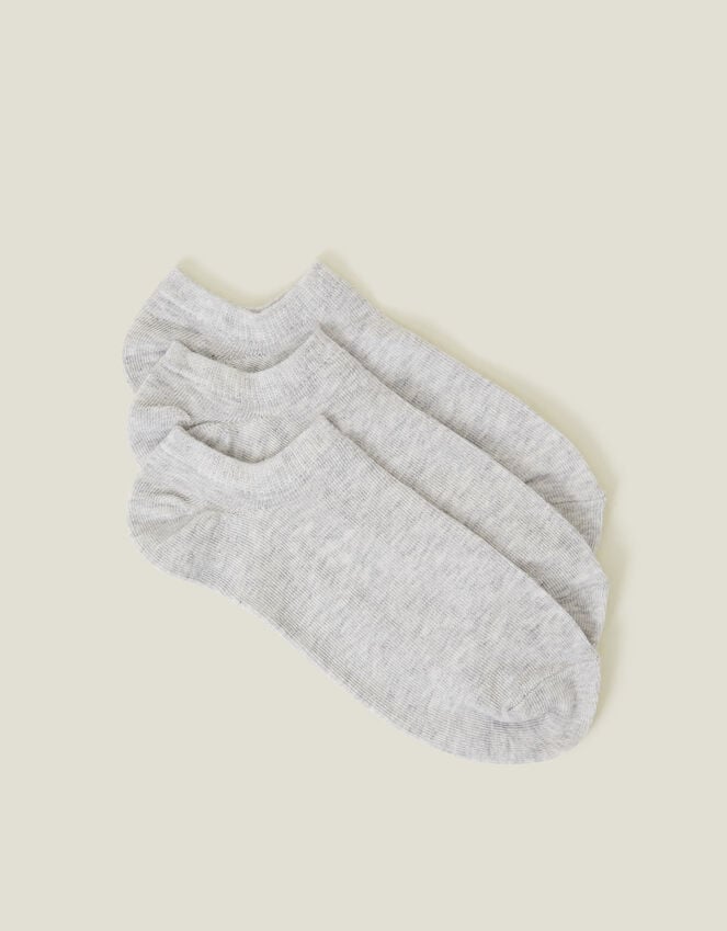 accessorize 3-Pack Trainer Socks Grey