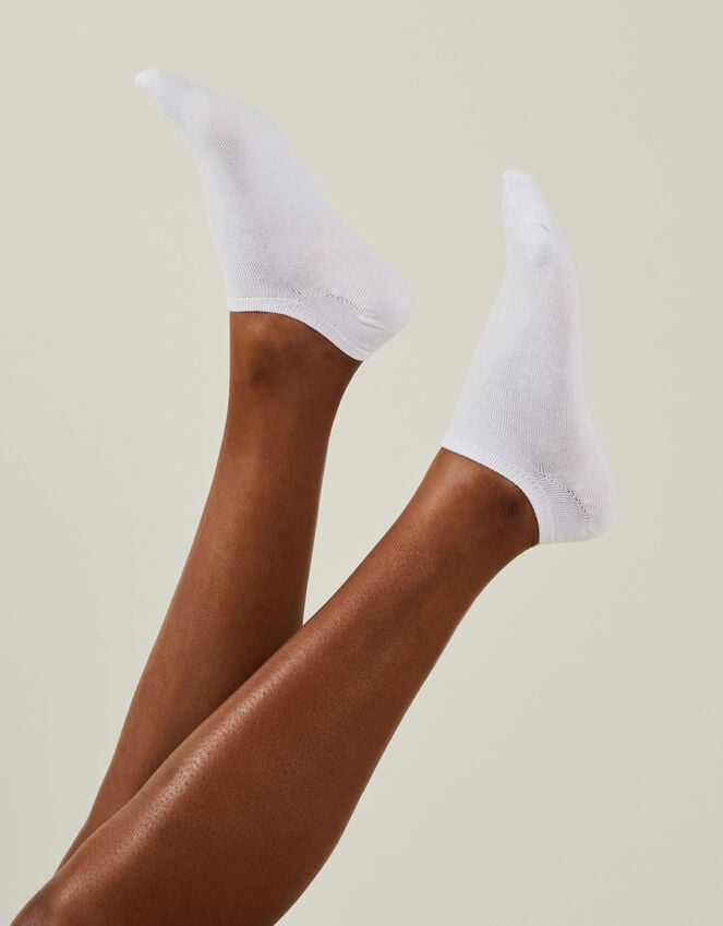 Accessorize 3-Pack Trainer Socks White