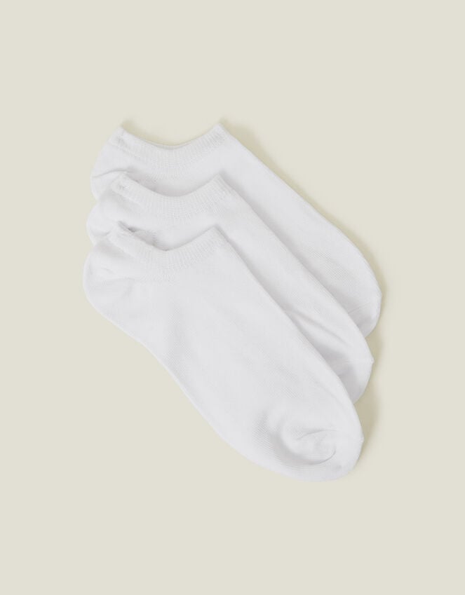 accessorize 3-Pack Trainer Socks White