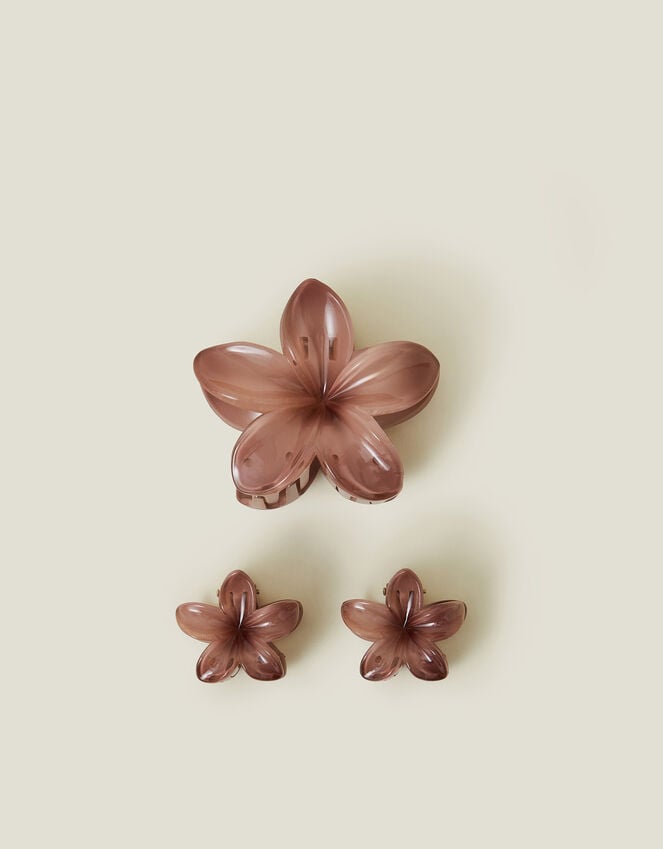 accessorize 3-Pack Tropical Flower Claw Clips