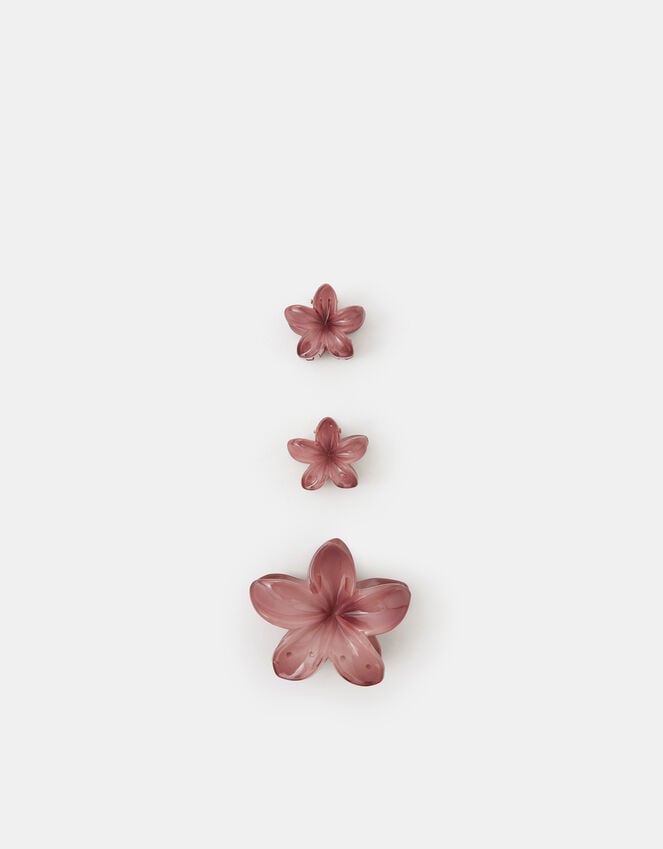 accessorize 3-Pack Tropical Flower Claw Clips