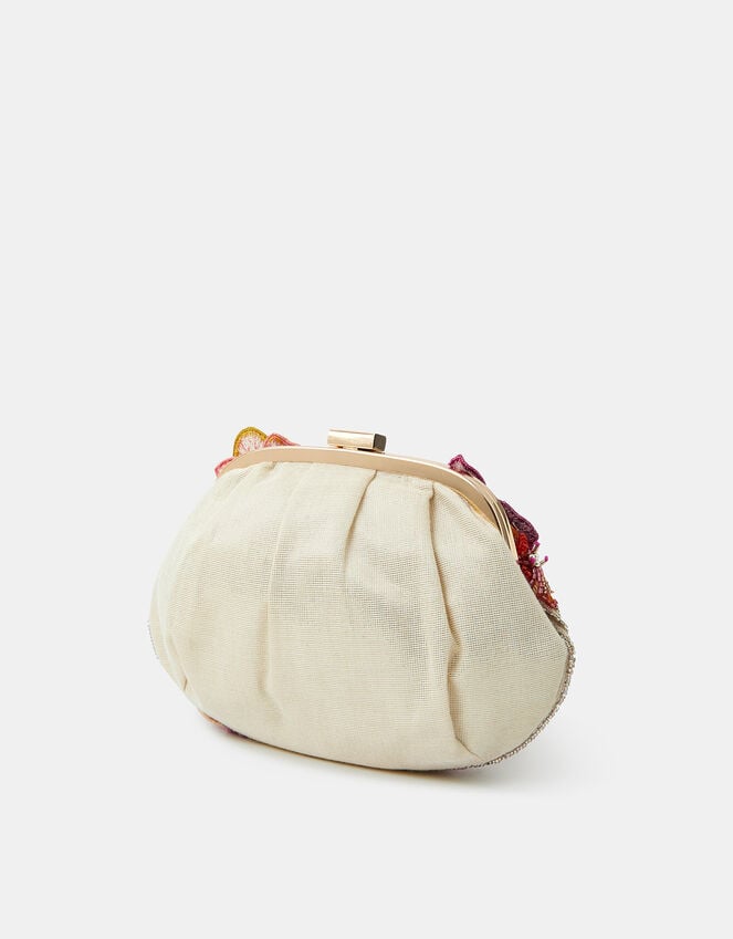 Accessorize 3D Flower Embellished Clutch Bag