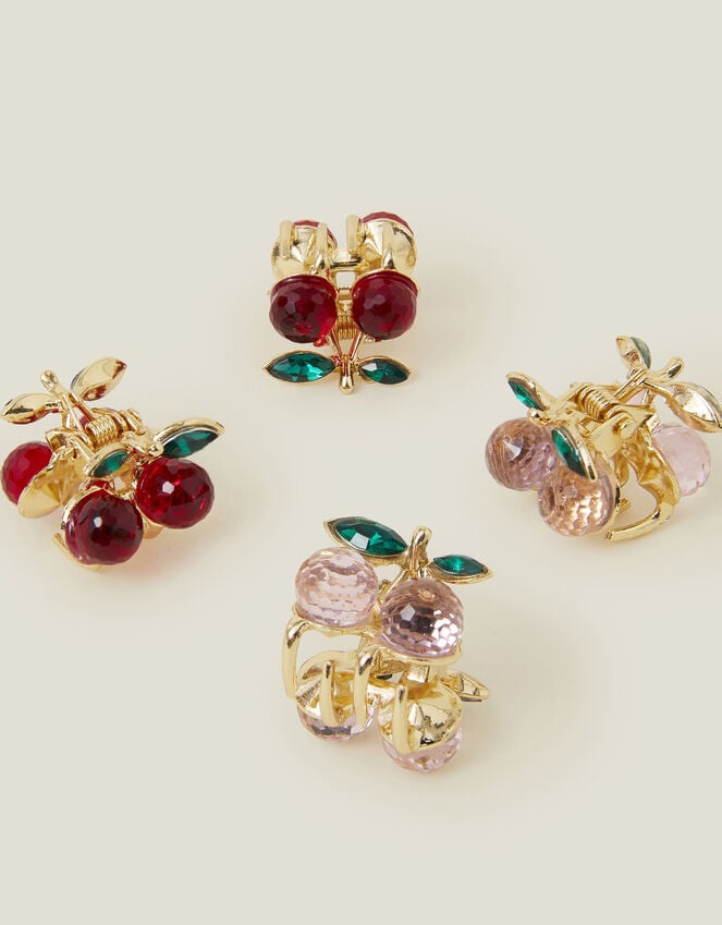 Accessorize 4-Pack Cherry Gem Claw Clip