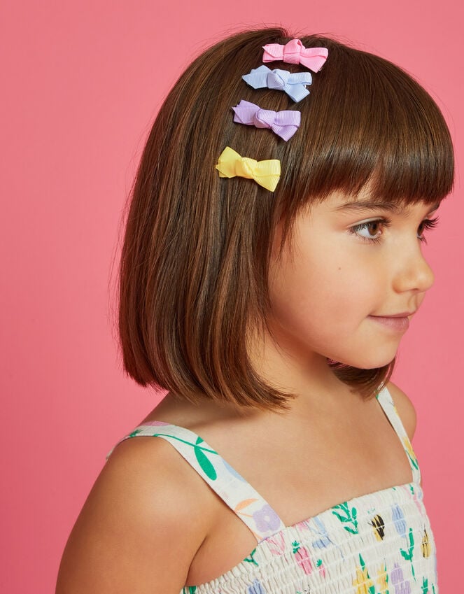 Accessorize 4-Pack Girls Bow Hair Clips