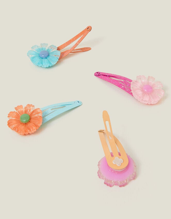 Accessorize 4-Pack Girls Flower Hair Clips