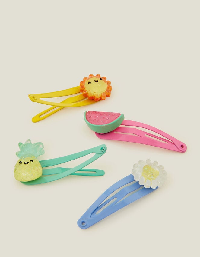 Accessorize 4-Pack Girls Fruity Hair Clips