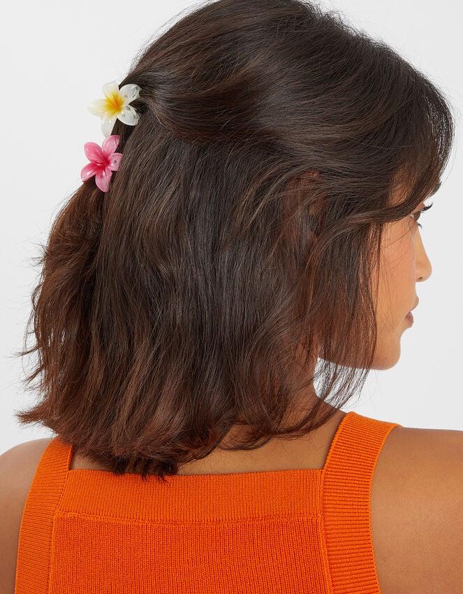 Accessorize 4-Pack Mini Tropical Flower Claw Clips