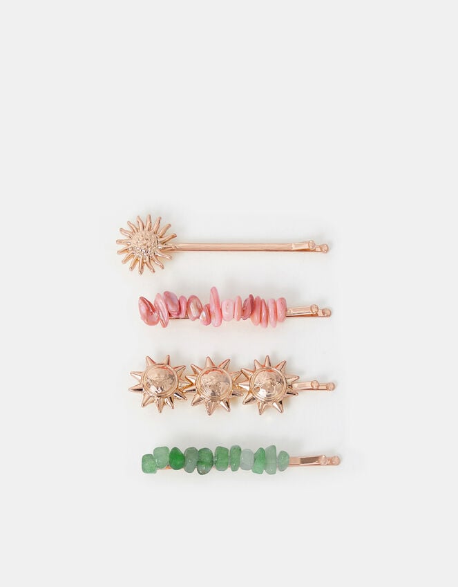 accessorize 4-Pack Sun & Stone Hair Slides