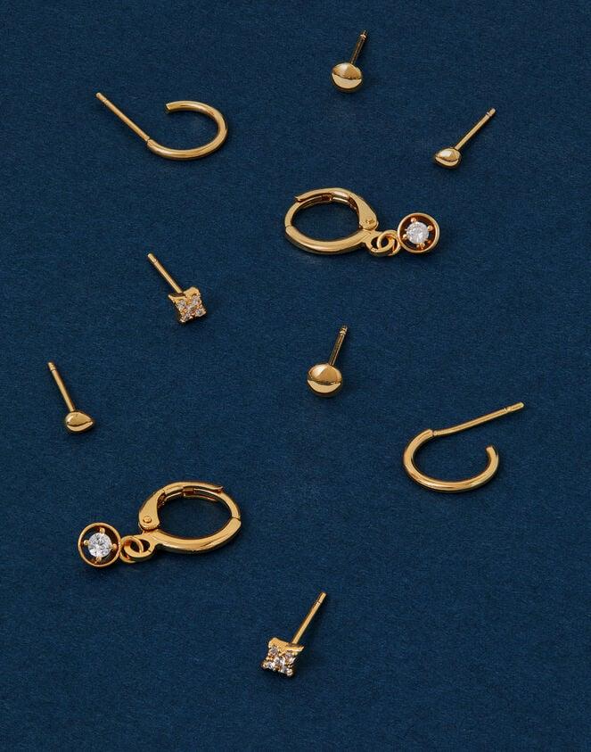Accessorize 5-Pack 14ct Gold-Plated Earrings Set