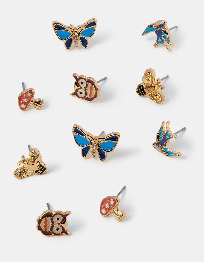 accessorize 5-Pack Forest Friends Stud Earrings
