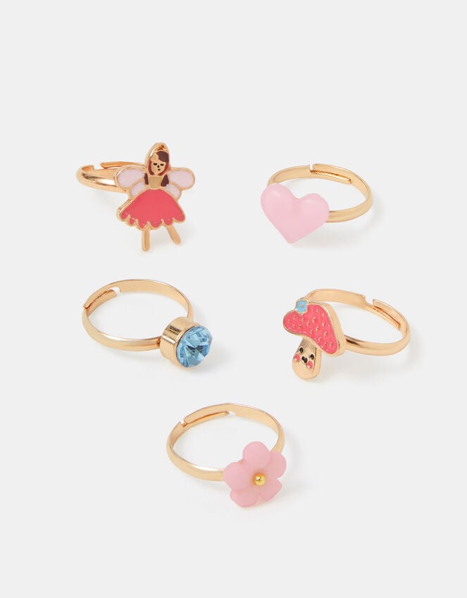 accessorize 5-Pack Girls Fairy Ring Set