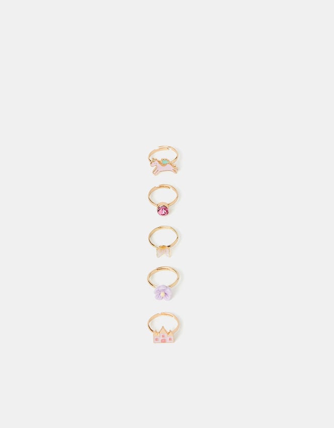 Accessorize 5-Pack Girls Fairy Tale Rings