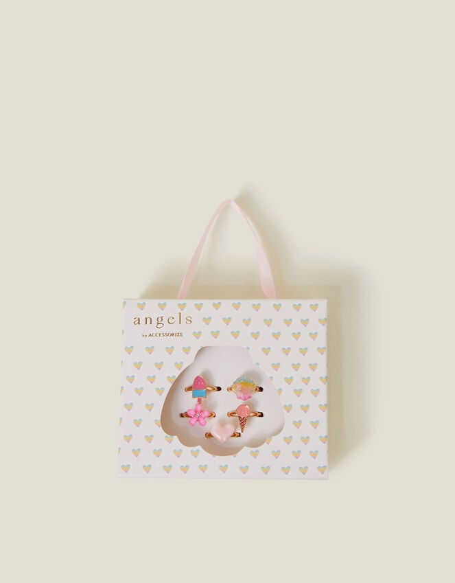 Accessorize 5-Pack Girls Ice Cream Rings