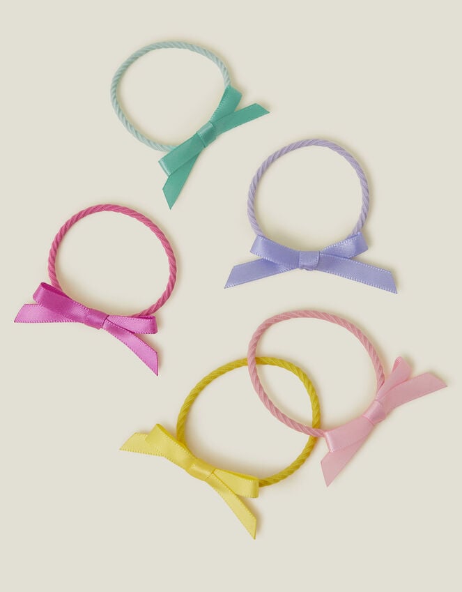 Accessorize 5-Pack Girls Satin Bow Hair Bands