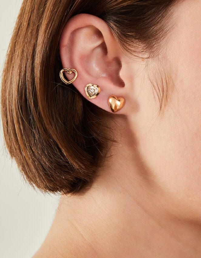 Accessorize 5-Pack Heart Stud Earrings