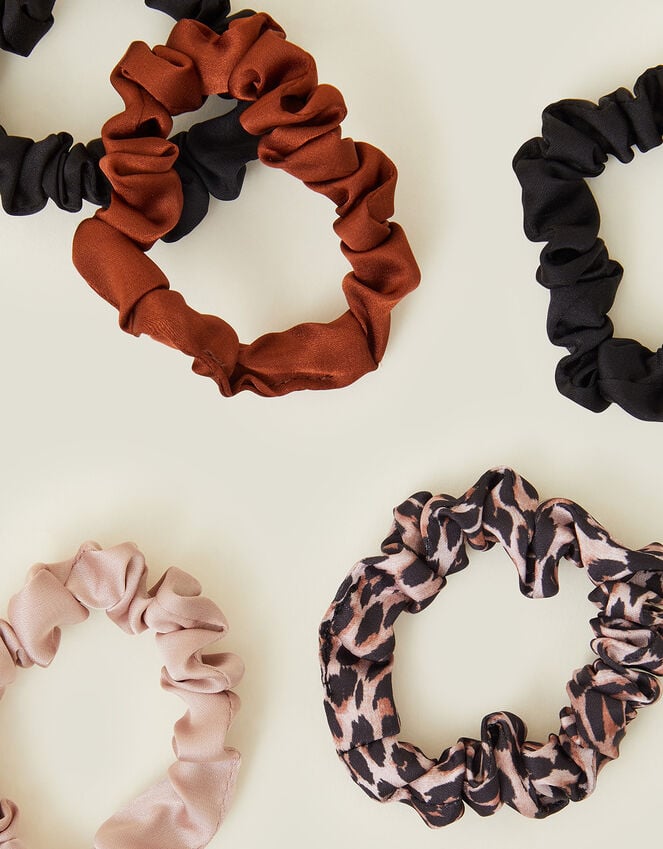 Accessorize 5-Pack Leopard Print Scrunchies