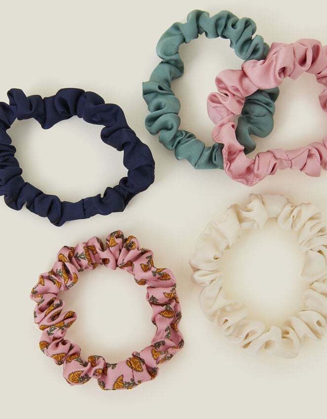 Accessorize 5-Pack Mix Skinny Hair Scrunchies