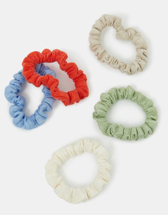 Accessorize 5-Pack Skinny Textured Hair Scrunchies