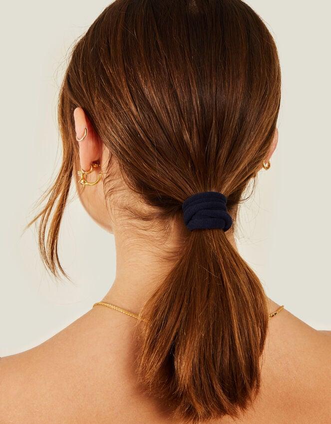 Accessorize 5-Pack Towelling Hair Bands Blue