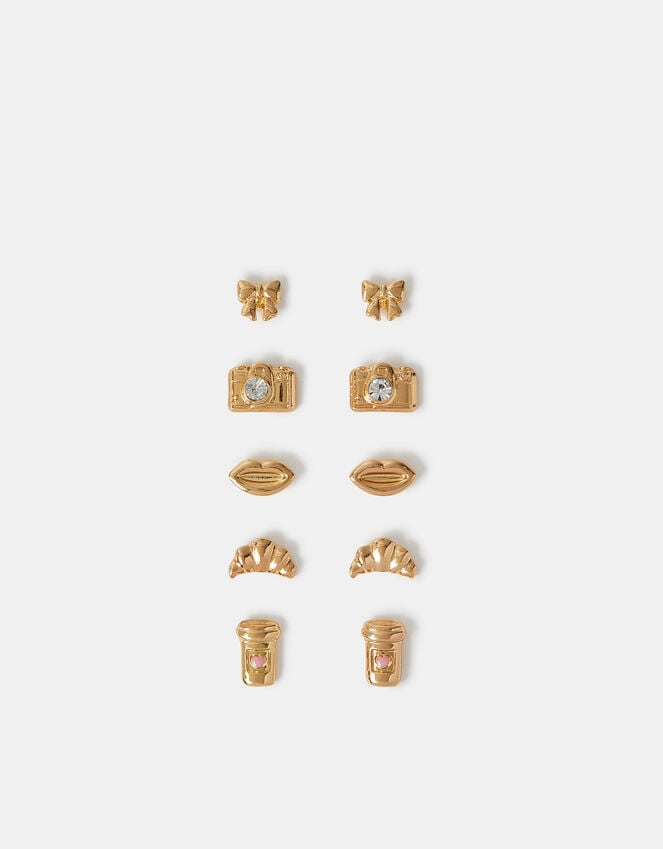 Accessorize 5-Pack Weekend Stud Earrings