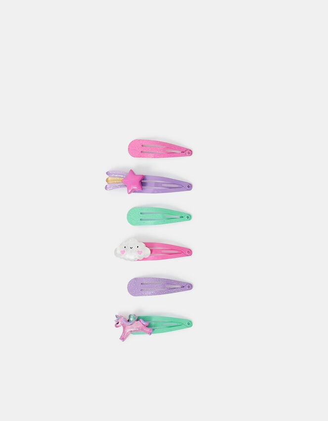 Accessorize 6-Pack Girls Unicorn Hair Clips