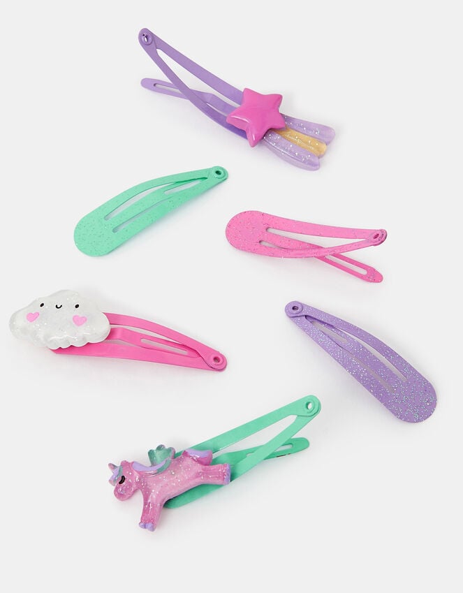Accessorize 6-Pack Girls Unicorn Hair Clips