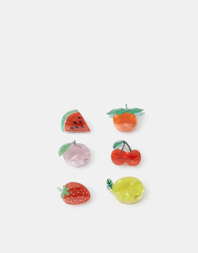 Accessorize 6-Pack Mini Fruit Claw Clips