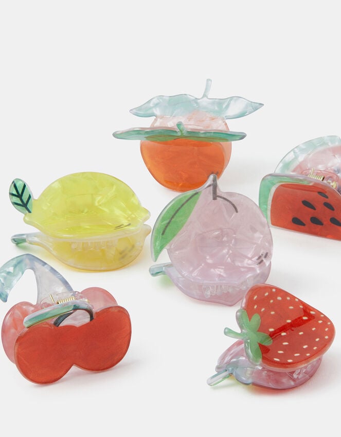 accessorize 6-Pack Mini Fruit Claw Clips