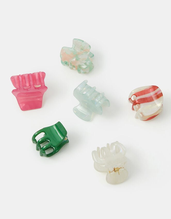 Accessorize 6-Pack Mini Resin Claw Clips