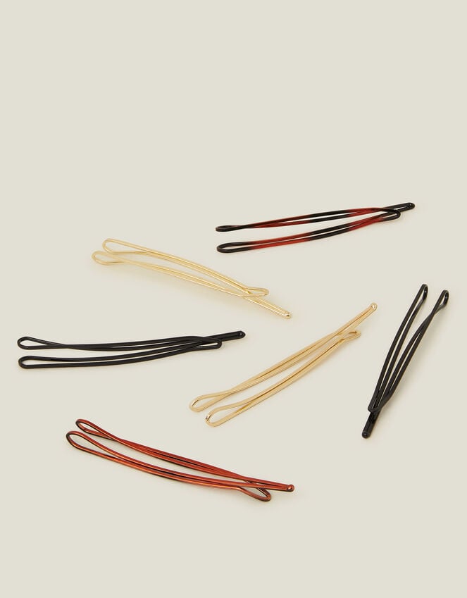 Accessorize 6-Pack Mix Metal Hair Slides