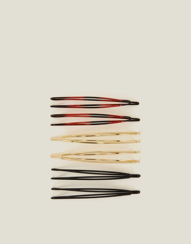 accessorize 6-Pack Mix Metal Hair Slides