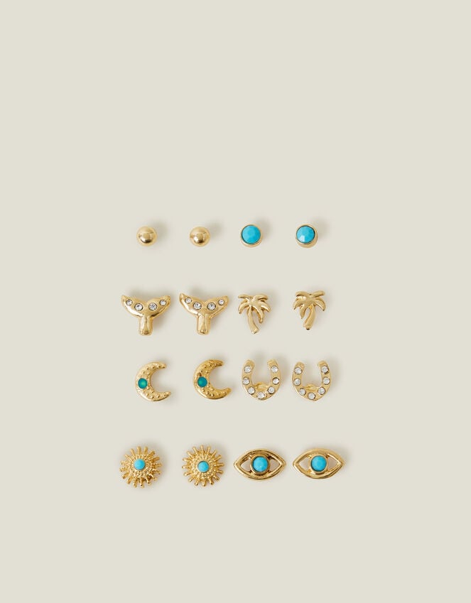 Accessorize 8-Pack Beach Stud Earrings