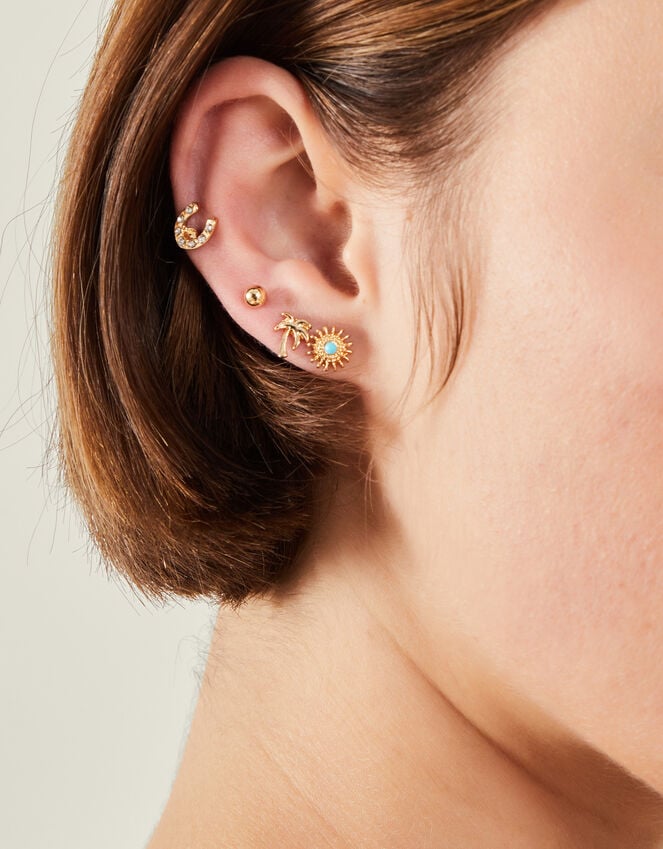 Accessorize 8-Pack Beach Stud Earrings