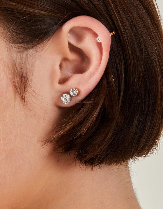 Accessorize 8-Pack Crystal Stud Earrings