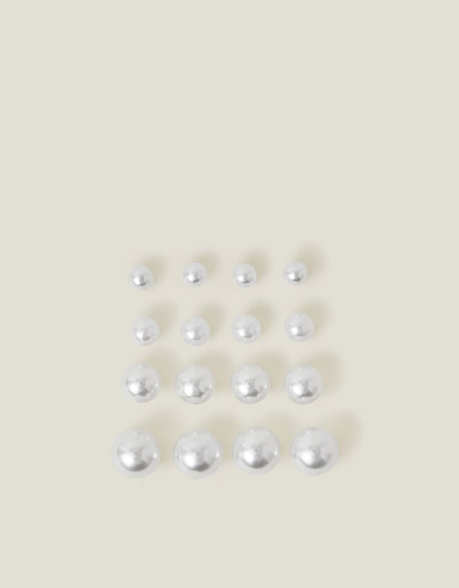 Accessorize 8-Pack Faux Pearl Stud Earrings