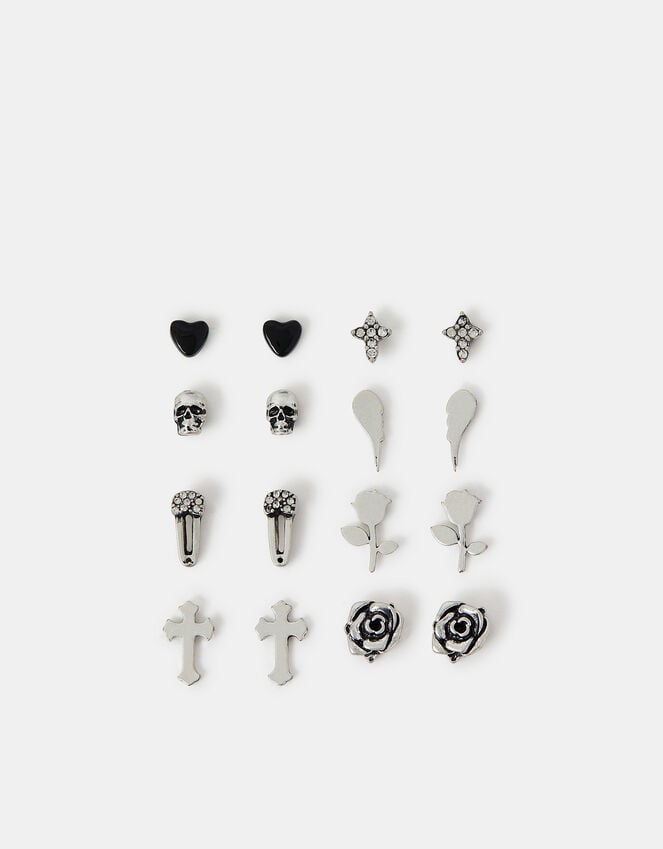 Accessorize 8-Pack Rock Star Stud Earrings