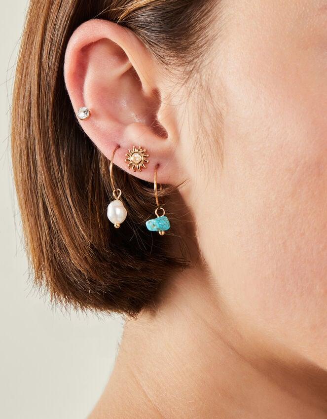 Accessorize 8-Pack Summer Stud And Hoop Earrings