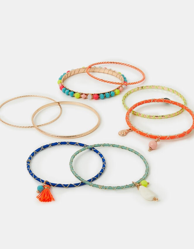 accessorize 9-Pack Mix Embellished Bangles