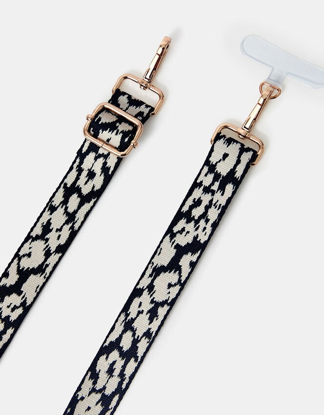 Accessorize Animal Print Webbing Phone Strap