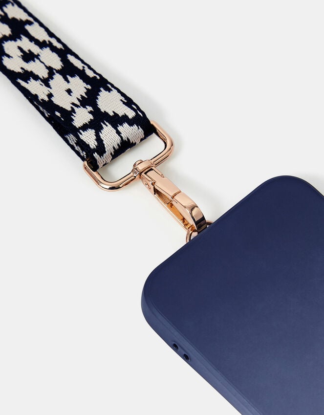Accessorize Animal Print Webbing Phone Strap