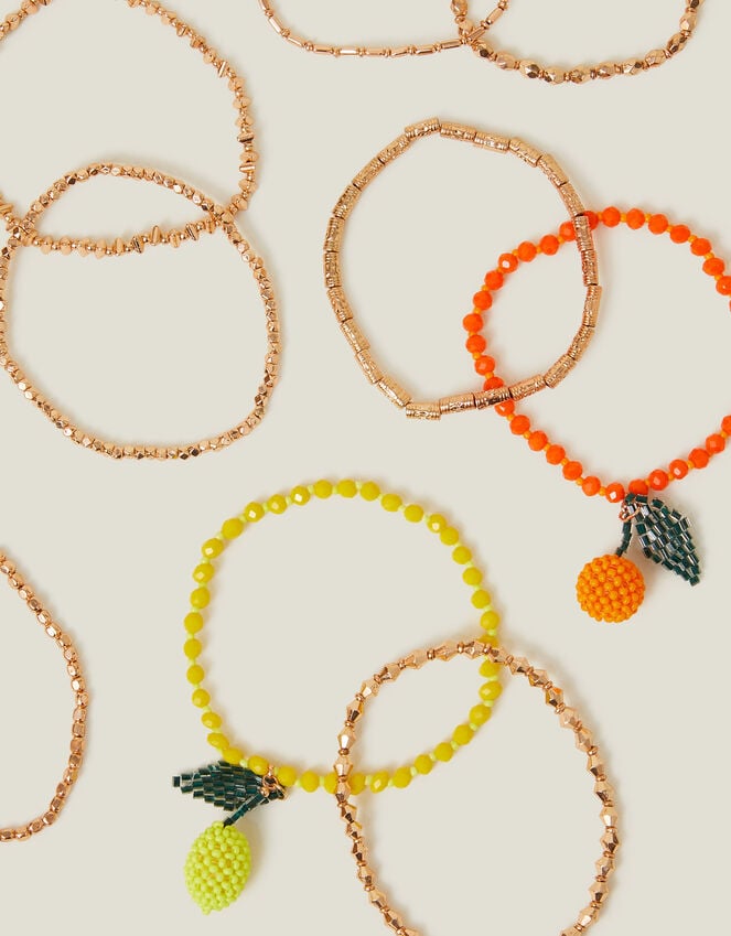 accessorize Beaded Fruit Stretch Bracelets