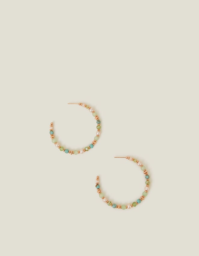 Accessorize Beaded Hoop Earrings